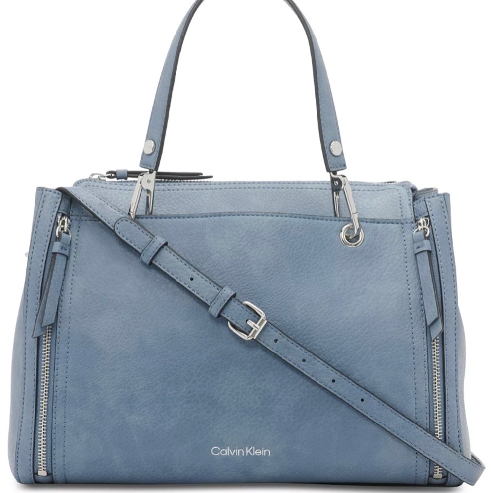 Calvin Kline Reyna Satchel Bag - Flint (Blue)